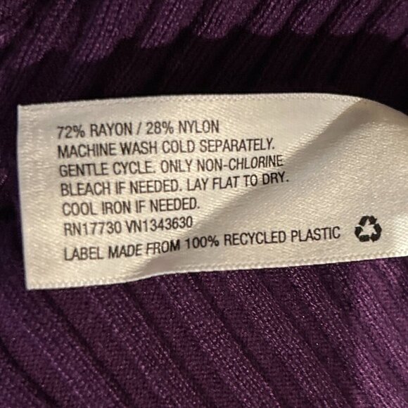 NWT Future Collective Purple Twisted Back Sweater Cutouts Modern Retro Minimalis - Picture 9 of 9